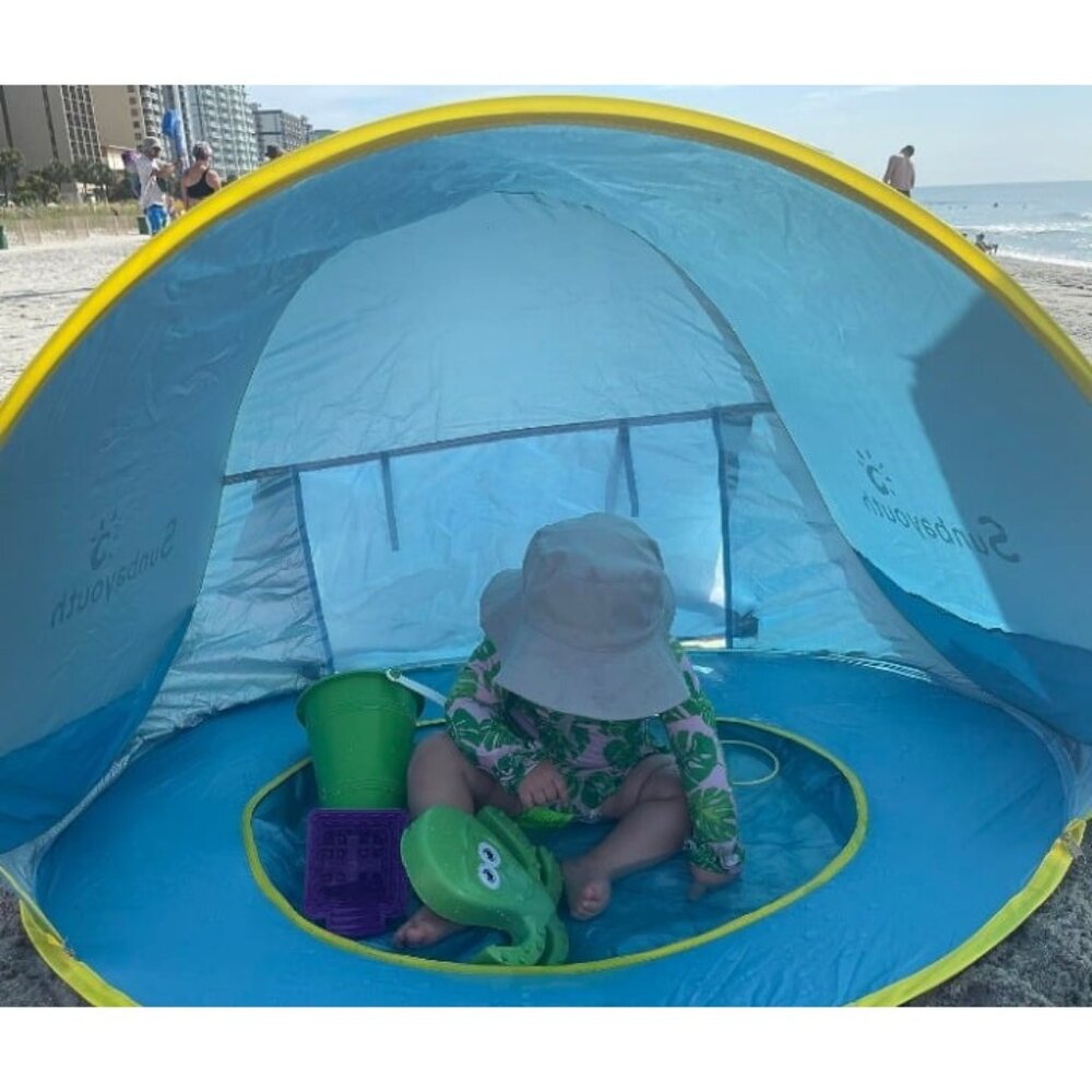 Baby Beach Tent, Baby Pool Tent, UV Protection Infant Sun Shelters Beach Shade